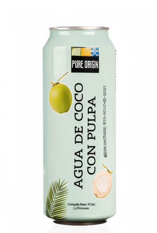 Agua de coco con pulpa